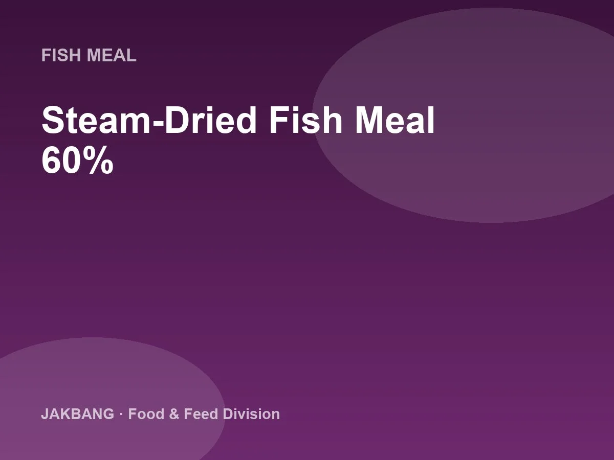 Steam-Dried Fish Meal 60%